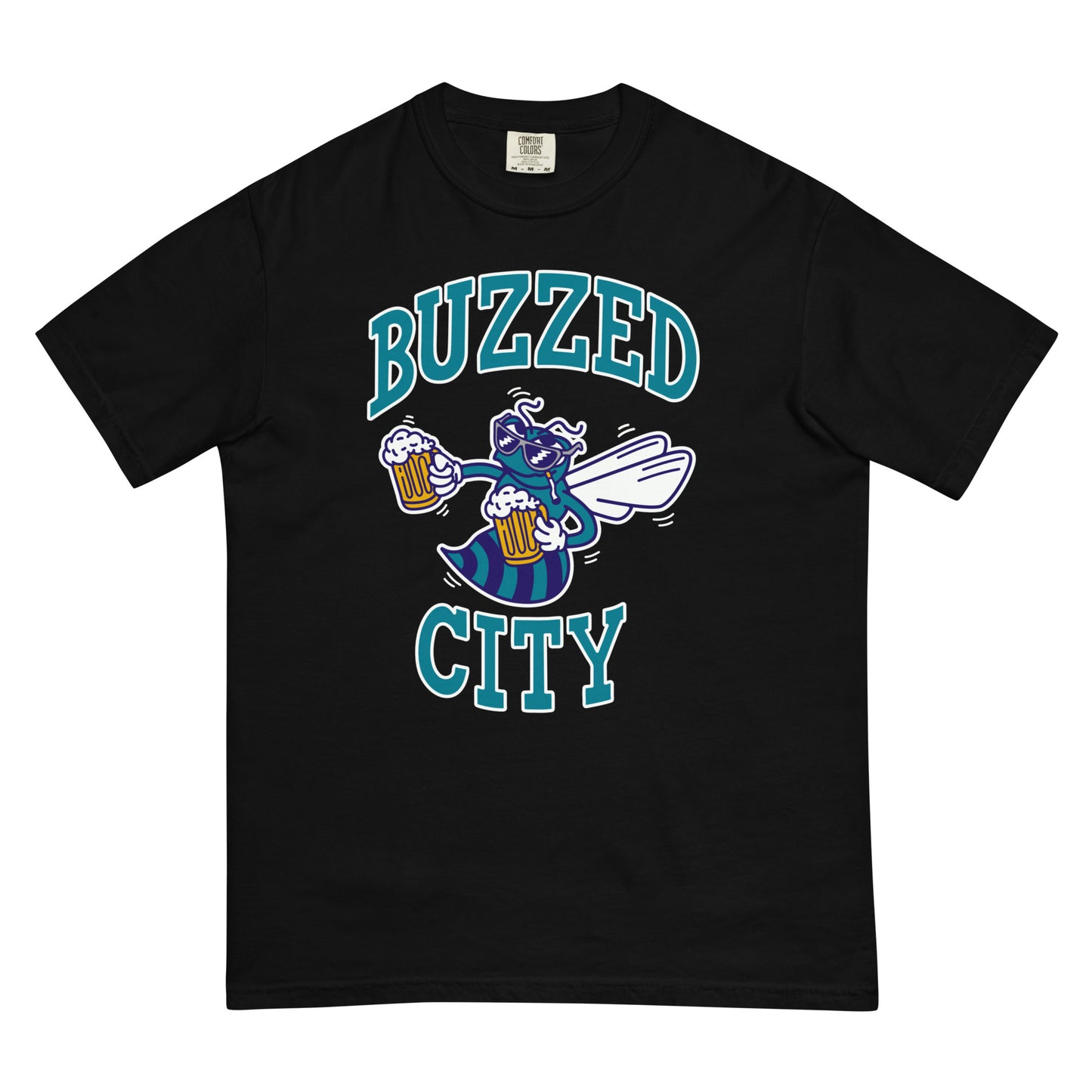 Buzzed City Teal Front