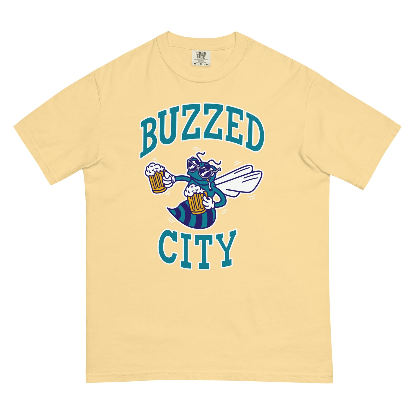 Buzzed City Teal Front